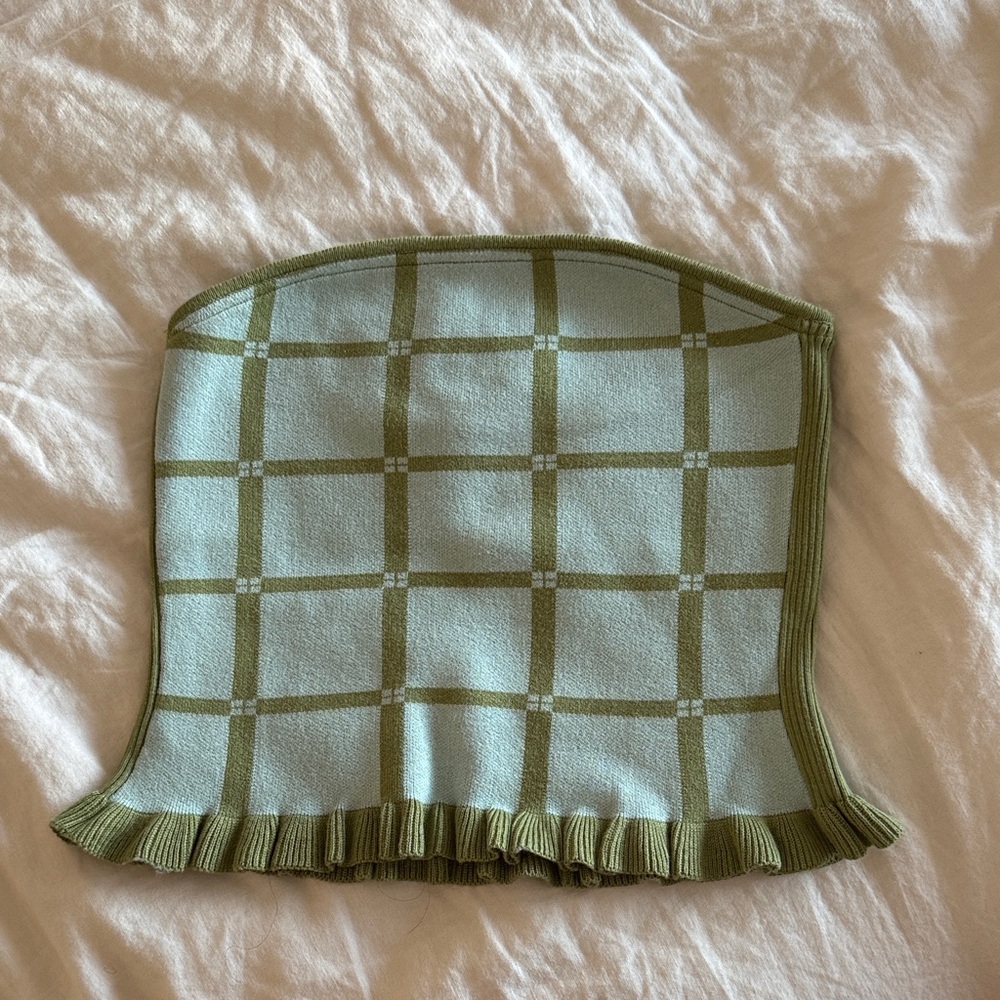 Chic Olive Plaid Mini Skirt